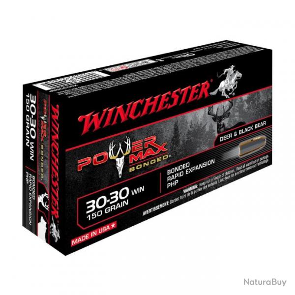 WINCHESTER - BALLES 30X30WIN POWER MAX BONDED 150GR X20