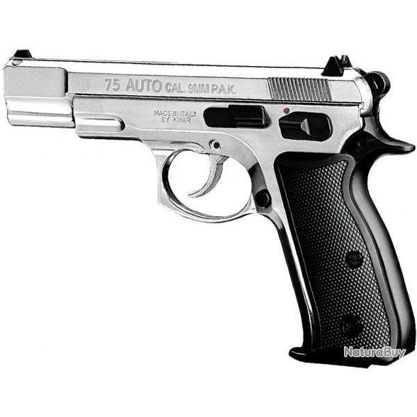 KIMAR - PISTOLET AUTO 75 C9MM CHROME