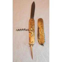 Authentique couteau de poche Thiernois pliant, "Parapluie à l'Epreuve" type COURSOLLE BRETAGNE