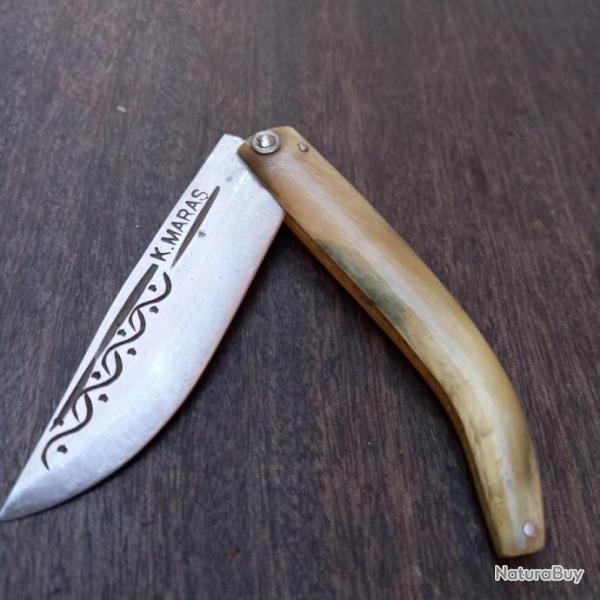 Ancien Couteau CAPUCIN 2 CLOUS ARTISANAL MEHMET K MARAS