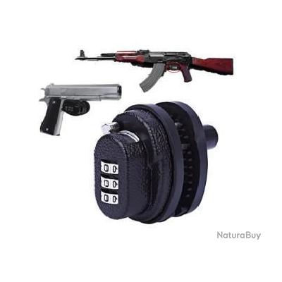 Pack 3 verrous de pontet à combinaison - Râteliers - Sécurité armes