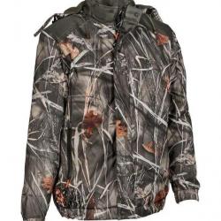Veste De Chasse Coupe Vent Et Chaude Percussion Camo Roseau