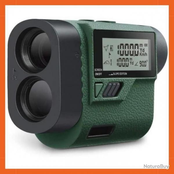 Tlmtre laser 1000 mtres - Ecran LCD - IP65 - Vert arme - Livraison gratuite et rapide