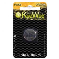 Pile plate CR2025 3 VOLTS sous blister - KeeWee Energies