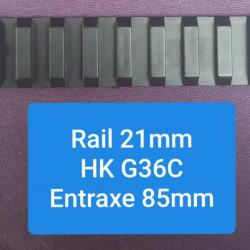 Rail PICATINNY pour fusil d'assaut HK G36C Air Soft