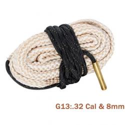 Cordon Nettoyage arme G13 Type BoreSnake Calibre .32 Cal et 8mm LIVRAISON GRATUITE!!