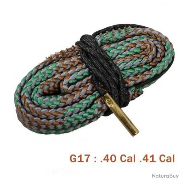Cordon de Nettoyage G17 arme Type BoreSnake pour Calibre .40 .41 - LIVRAISON GRATUITE