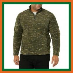 Veste polaire camouflage - Zippée - Chaude et confortable - Livraison rapide