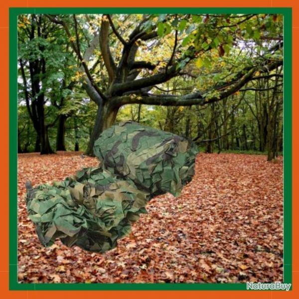 Filet de camouflage Woodland 6.5x2x3m - Livraison rapide