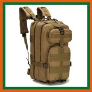 Sac à Dos - AQSACOKIYA - Militaire - 35L - Tissu Oxford - Marron - Sport