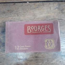 Ancien carnet de cartes postales de Bourges