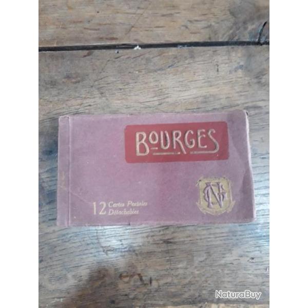Ancien carnet de cartes postales de Bourges