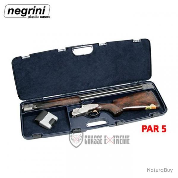 Mallette NEGRINI Polypropylne Inject Compartimente et velours pour Fusil Canons 76cm