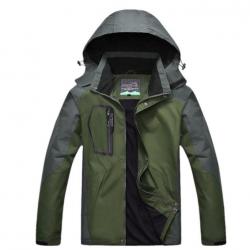 Veste de Randonnée vert pour homme , imperméable coupe vent.....livraison offerte