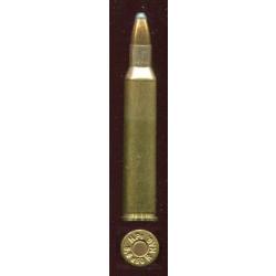 5.6 x 50 R MAG. - marquage :  HP 5,6 x 50R MAG. - balle cuivre pointe plomb