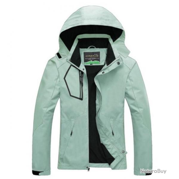 Veste de Randonne TURQUOISE pour FEMME , impermable coupe vent.....livraison offerte