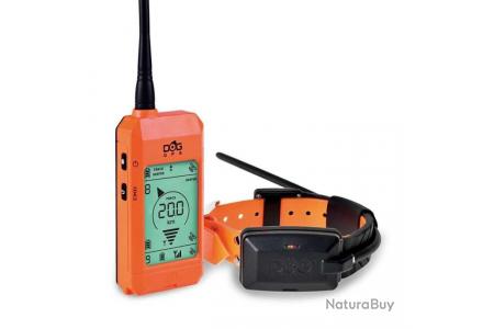 Collier GPS Pour Chien Sans Abonnement Dogtrace X20 Orange + Boussole