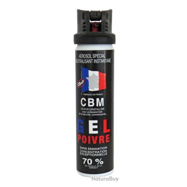 CBM - Bombe Gel Poivre Capot Clapet 75ml