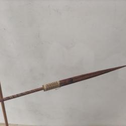 Authentique Arc amazonien et ses 3 flèches typiques de chasse