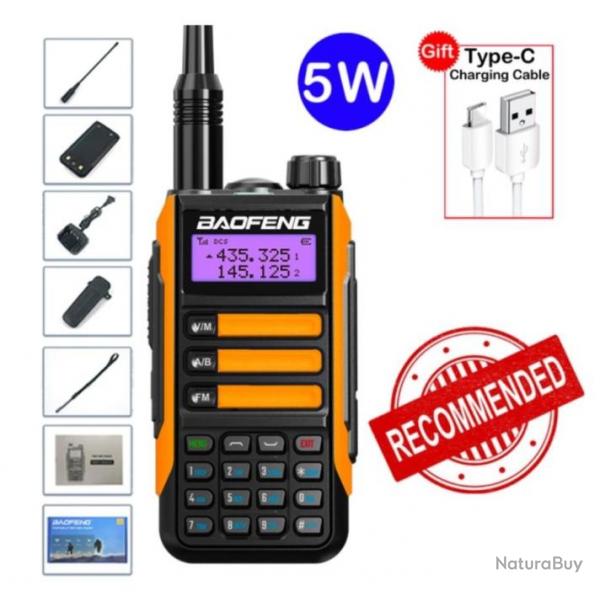 BAOFENG UHF-VHF UV-16 pro Max, Talkie-walkie 5 Watts LONGUE PORTE, LIVRAISON OFFERTE