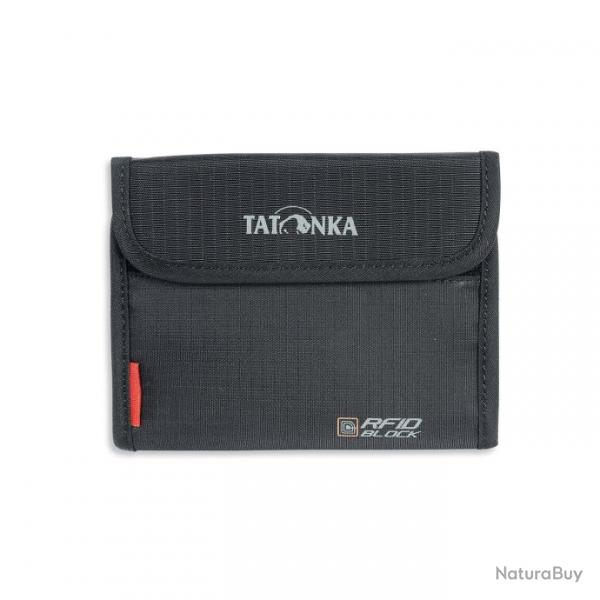 Euro wallet RFIDb - Porte monnaie Tatonka pice et billet avec Velcro - RFID - Noir