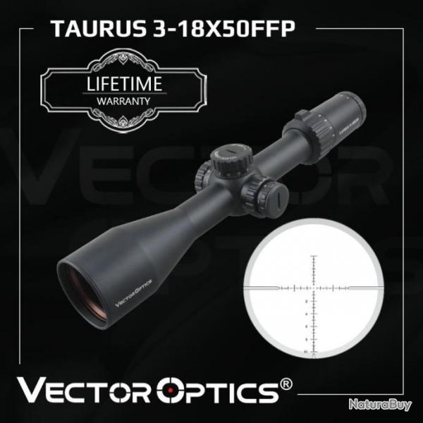 Vector Optics Taurus 3-18x50 FFP  Lunette Vise Chasse Tactique Longue Vue Rticule Verre 1/10MIL