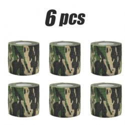 Lot de 6 bandes camouflage adhésives, 5cmX4,8m .....LIVRAISON OFFERTE