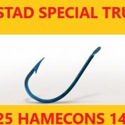 hameçons  MUSTAD SPÉCIAL TRUITE BLEU à PALETTE N° 12 pochettes de 25 x 5 soit  125 hameçons