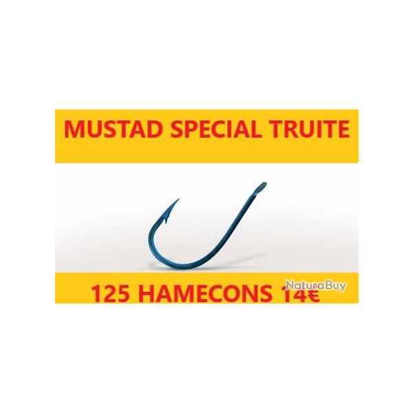 hameons  MUSTAD SPCIAL TRUITE BLEU  PALETTE N 12 pochettes de 25 x 5 soit  125 hameons