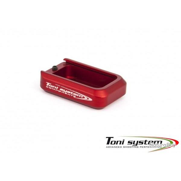 +1 extension de chargeur rond pour petit cadre Tanfoglio - Rouge - TONI SYSTEM