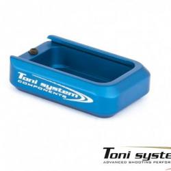 +1 extension de chargeur rond pour petit cadre Tanfoglio - Bleue - TONI SYSTEM