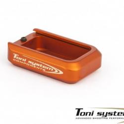 +1 extension de chargeur rond pour petit cadre Tanfoglio - Orange - TONI SYSTEM