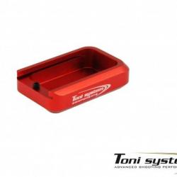 +1 extension de chargeur rond pour Tanfoglio grand cadre - Rouge - TONI SYSTEM