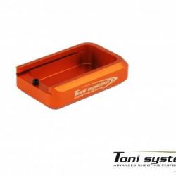 +1 extension de chargeur rond pour Tanfoglio grand cadre - Orange - TONI SYSTEM