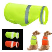 Gilet de sécurité réfléchissant jaune pour chien - 5 tailles - Gilet de  sécurité jaune fluo haute visibilité pour garder votre chien visible et à