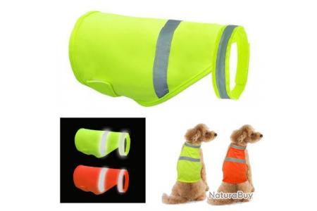 Gilet de sécurité pour chien - fluo et réfléchissant - Vêt'chien