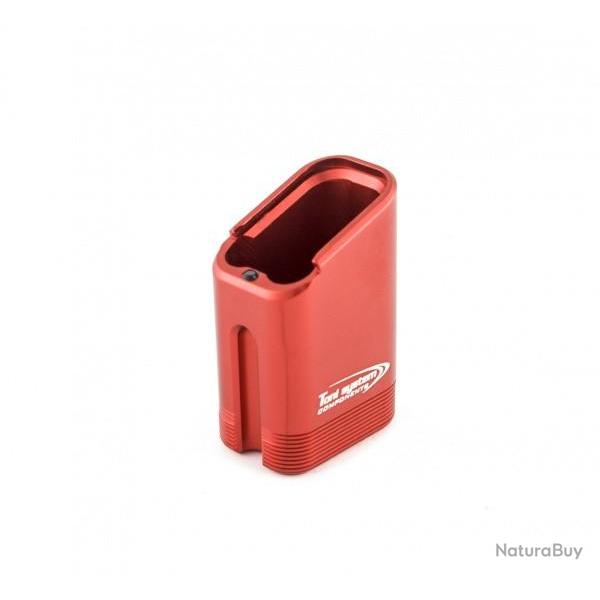 Extension chargeur +8/9 coups pour petit chssis Tanfoglio - Rouge - TONI SYSTEM