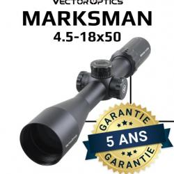 PROMOTION !! LUNETTE DE TIR VECTOR OPTICS MARKSMAN 4.5-18X50 GARANTIE 5 ANS!!