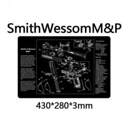 Tapis Nettoyage Smith & Wesson M&P Vue Eclatée Arme Pistolet Revolver