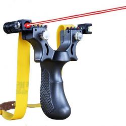 Fronde - Lance Pierre Visée Laser Pro Longue Portée Chasse Animaux