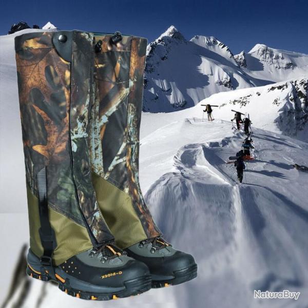 Paire Gutre SLUCKSTONE Impermable Camouflage Waterproof Chasse Randonne