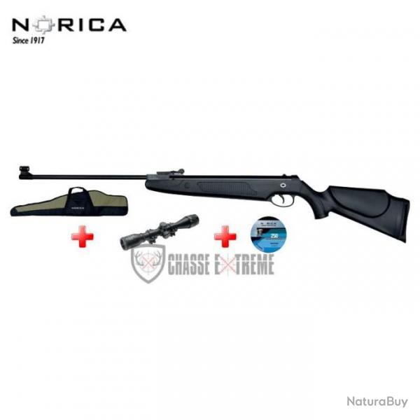 Pack NORICA Carabine Dragon Cal 4.5mm + Lunette 4x32 + Colliers+ Plombs 250+ Housse
