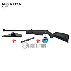 Pack NORICA Carabine Titan Cal 4.5mm + Lunette 4x20+ Colliers+ Plombs 250+ Housse