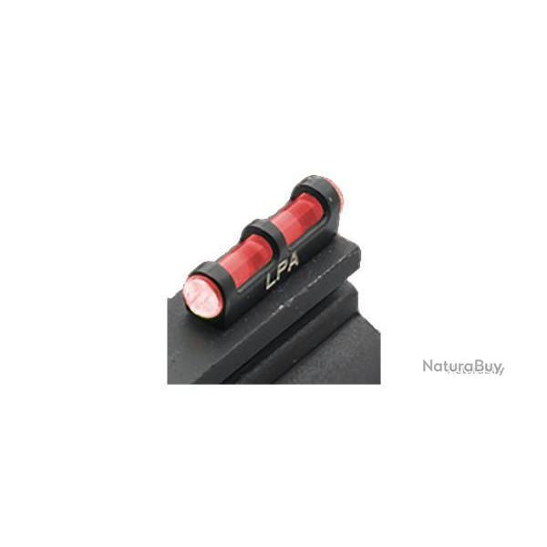 Guidon fibre optique rouge pour fusil - diamtre filetage 2.6mm - LPA