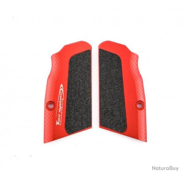 Poignes Highgrip ultra courtes - petit cadre pour Tanfoglio - Rouge - TONI SYSTEM