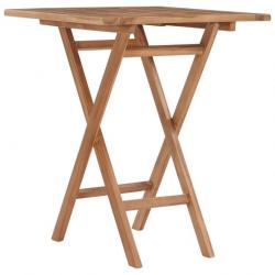 Table pliable de jardin 60x60x75 cm Bois de teck solide