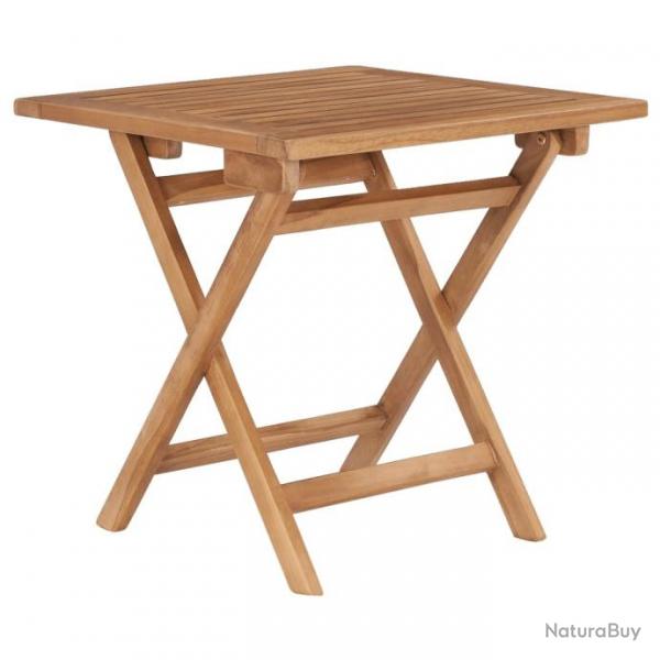 Table pliable de jardin 45x45x45 cm Bois de teck solide