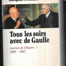 tous les soirs avec de gaulle journal de l'élysée 1 1965-1967 de jacques foccart