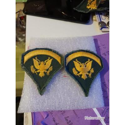 Grades armee us specialist FIRST CLASS green original - Epaulettes ...