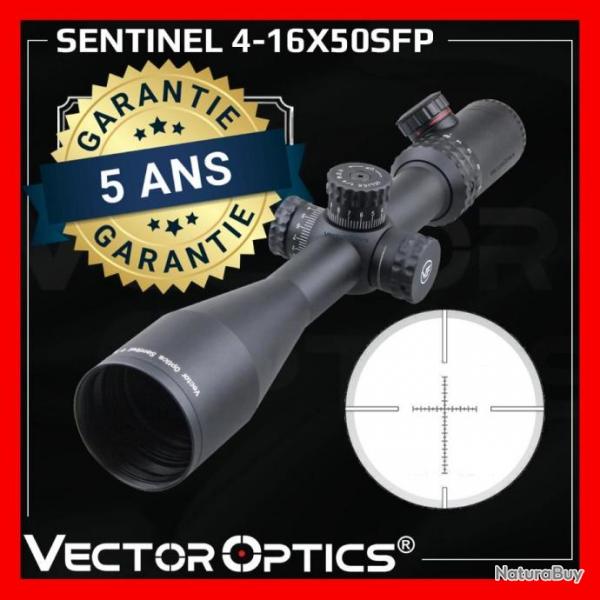 Lunette de tir Vector Optics SENTINEL 4-16x50 SFP chasse et tir longue distance GARANTIE 5 ANS!!